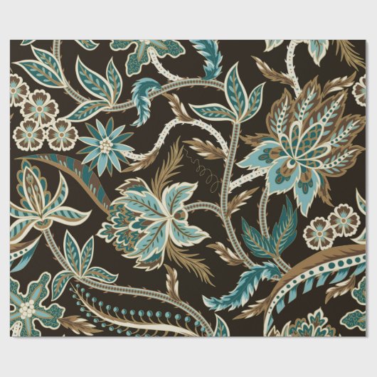 エスニック・オーナメント・エレとのシームレス日本のなパターン ラッピングペーパー (フラット)