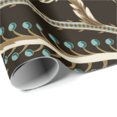 エスニック・オーナメント・エレとのシームレス日本のなパターン ラッピングペーパー (ロールコーナー)