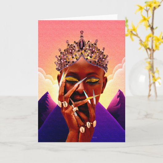 エスニック カード (黄色い花)