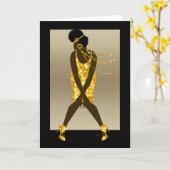 エスニック カード (黄色い花)