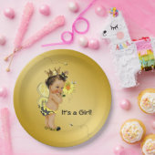 エスニック・ガール・ビー・ベビーシャワー ペーパープレート (パーティー)
