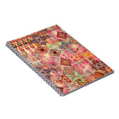 エスニック デジタル アブストラクト シームレス パターン ノートブック (右側)