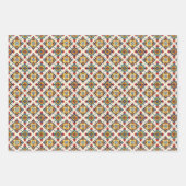 エスニック・ナバホ部族の幾何学的シームレスパターン ラッピングペーパーシート (正面3)