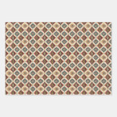 エスニック・ナバホ部族の幾何学的シームレスパターン ラッピングペーパーシート (正面)