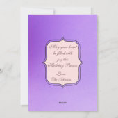 エスニック ハッピー ホリデー 水彩 雪の結晶 シーズンカード (裏面)