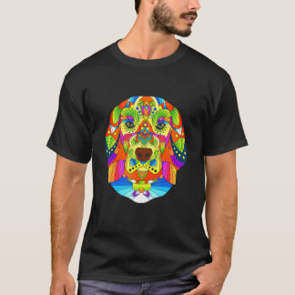エスニック・ビーグル・ボヘミアン・マンダラ・ヨガ・メンズ・レディース Tシャツ