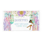 エスニック・フェアリー・ドリームキャッチャーお願いギフトありがとう ラベル (正面)