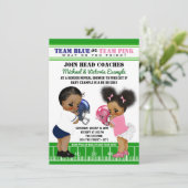 エスニック・フットボール・ジェンダーが赤ちゃんシャワーを明らかにする 招待状 (スタンド正面)