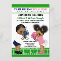 エスニック・フットボール・ジェンダーが赤ちゃんシャワーを明らかにする