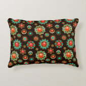 エスニック・ブルックスのシームレスなパターン アクセントクッション (正面)