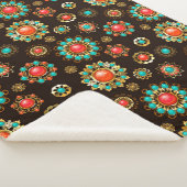 エスニック・ブルックスのシームレスなパターン シェルパブランケット (3/4)