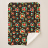 エスニック・ブルックスのシームレスなパターン シェルパブランケット (正面)