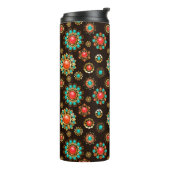 エスニック・ブルックスのシームレスなパターン タンブラー (回転左)