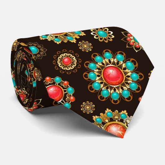エスニック・ブルックスのシームレスなパターン ネクタイ (ロール)