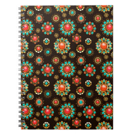 エスニック・ブルックスのシームレスなパターン ノートブック