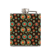 エスニック・ブルックスのシームレスなパターン フラスク (裏面)