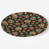 エスニック・ブルックスのシームレスなパターン ペーパープレート (アングル)