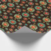 エスニック・ブルックスのシームレスなパターン ラッピングペーパー (角)