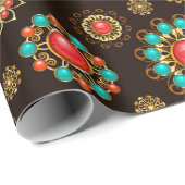 エスニック・ブルックスのシームレスなパターン ラッピングペーパー (ロールコーナー)