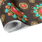エスニック・ブルックスのシームレスなパターン ラッピングペーパー (ロールコーナー)