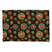 エスニック・ブルックスのシームレスなパターン 枕カバー (正面)