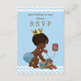 エスニック・プリンスが呼び出したばかりのRSVP 出欠カード