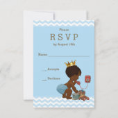 エスニック・プリンスが呼び出したばかりのRSVP 出欠カード (裏面)