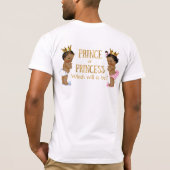 エスニック プリンス プリンセス 性別お披露目 Tシャツ (裏面)
