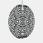 エスニック・ボホ：ヴィンテージトレンディー ガラスオーナメント (正面右)