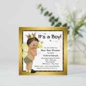 エスニック・ボーイ・ビー・ベイビー・シャワー 招待状 (スタンド正面)