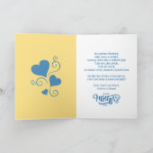 エスニック・マム&ソンブルー/イエローハッピーマザーズデー カード (内部)