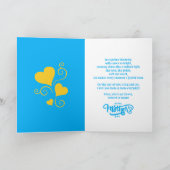 エスニック・マム&ソンブルー/イエローハッピーマザーズデー カード (内部)