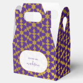 エスニック モロッコン パープル & ゴールド パーティー フェイバーボックス (オープン)