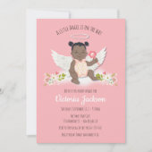 エスニック・リトル・エンジェル・ベビーシャワー招待状 招待状 (正面)