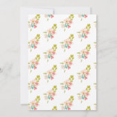 エスニック・リトル・エンジェル・ベビーシャワー招待状 招待状 (裏面)