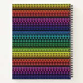 エスニック、レインボーオーナメント ノートブック (裏面)