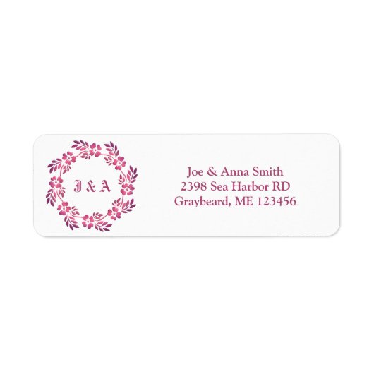 エスニック・レトロ・フローラ・マンダラ ラベル (正面)