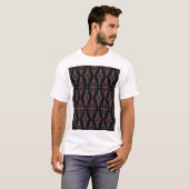 エスニックBohoタイル:ヴィンテージシームレスパターン Tシャツ (正面フル)