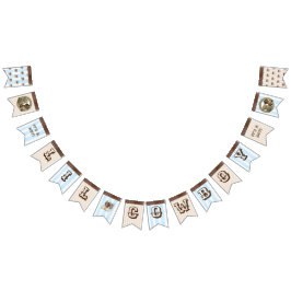 エスニックLilカウボーイ赤ちゃんシャワー国旗のバナー バンティングフラッグ