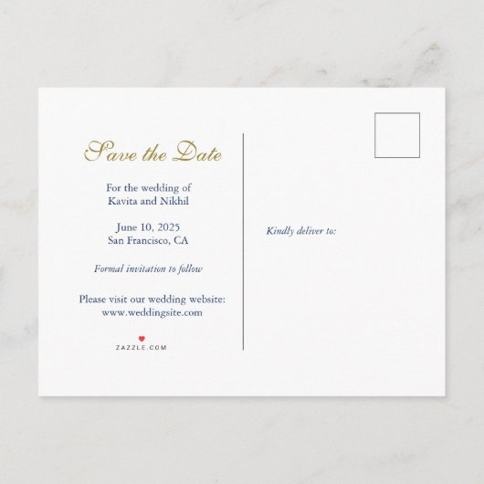 エスニ縁どックの救写真当日 案内ポストカード (裏面)