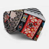 エスノパターンパッチワークキルト ネクタイ (ロール)