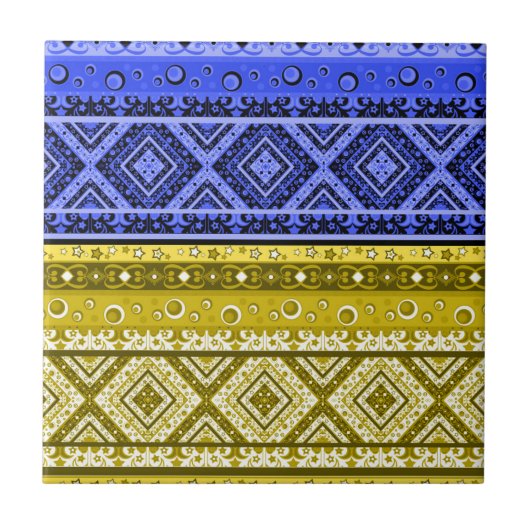 エスノボーホ装飾装飾伝統的装飾 タイル (正面)