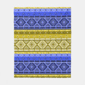 エスノボーホ装飾装飾伝統的装飾 フリースブランケット (正面)