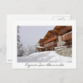 エスパスサンベルナルドホワイト文字ポストカード ポストカード (正面/裏面)