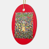 エスパニョルセレニティ祈りの言葉エンジェルオーナメントペンダント セラミックオーナメント (左)