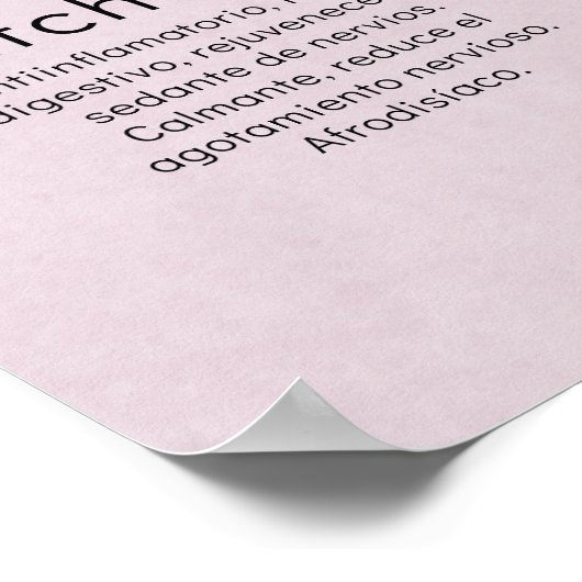 エスパニョル目アセイヨウアカネ ポスター (角)