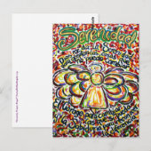 エスパニョールセレニティ祈りの言葉エンジェル絵画ズポストカード ポストカード (正面/裏面)