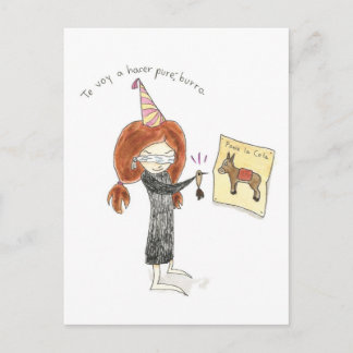 エスパニョールタルジェタデクンプレニョス – バロ ポストカード