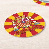 エスパーナコート・オブ・アームズ ラウンドペーパーコースター (アングル)