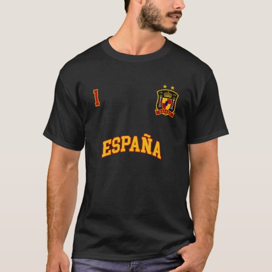 エスパーナスペイン代表スポーツ第1サッカースペインのF Tシャツ (正面)